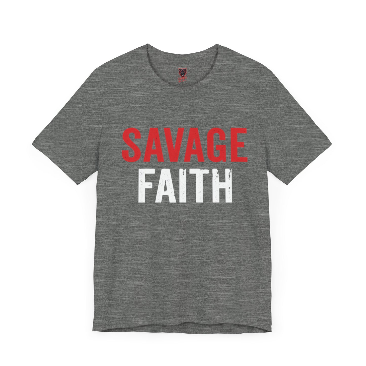 Savage Faith Christian T-Shirt – Bold Faith-Based Graphic Tee for Men & Women | Inspirational Christian Apparel