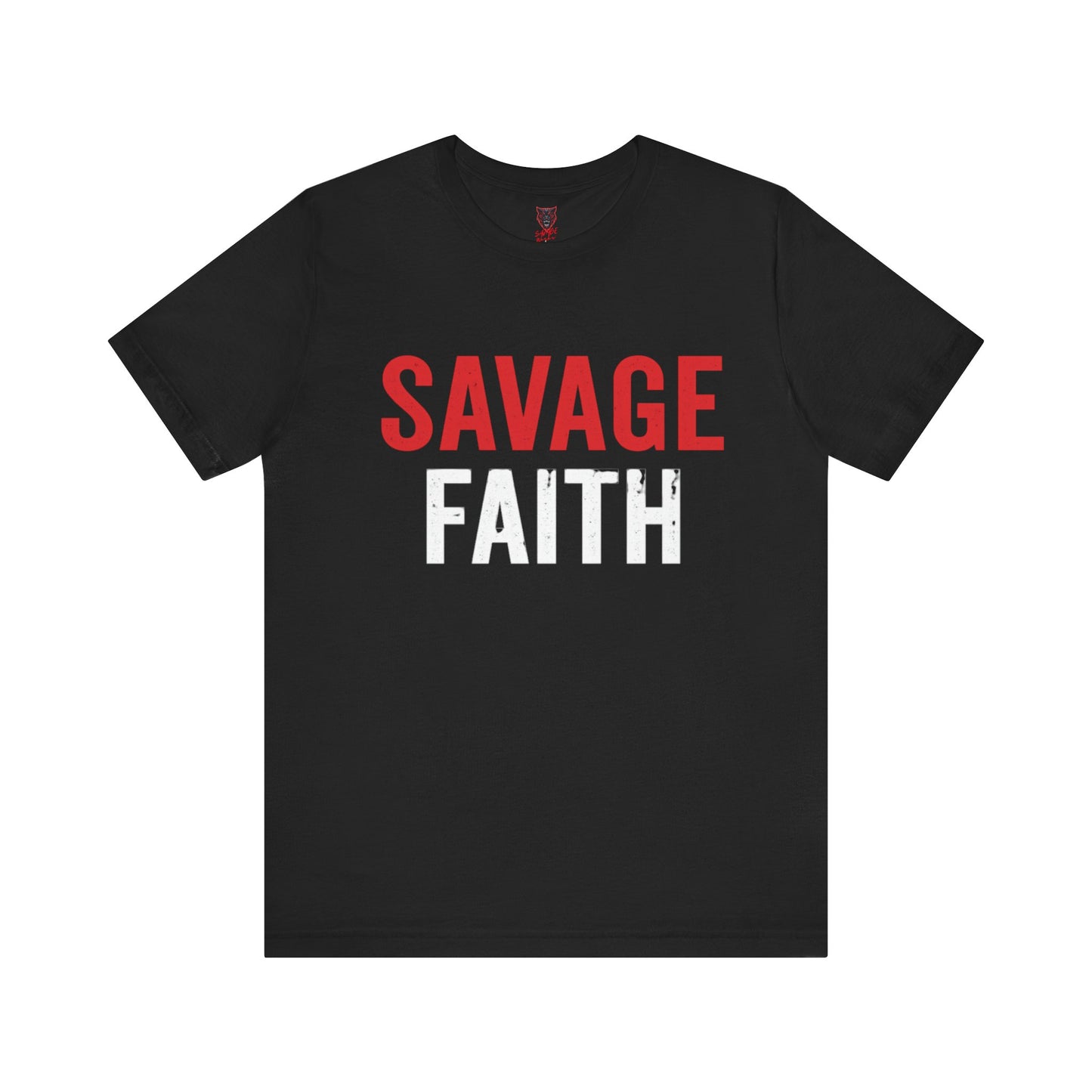 Savage Faith Christian T-Shirt – Bold Faith-Based Graphic Tee for Men & Women | Inspirational Christian Apparel
