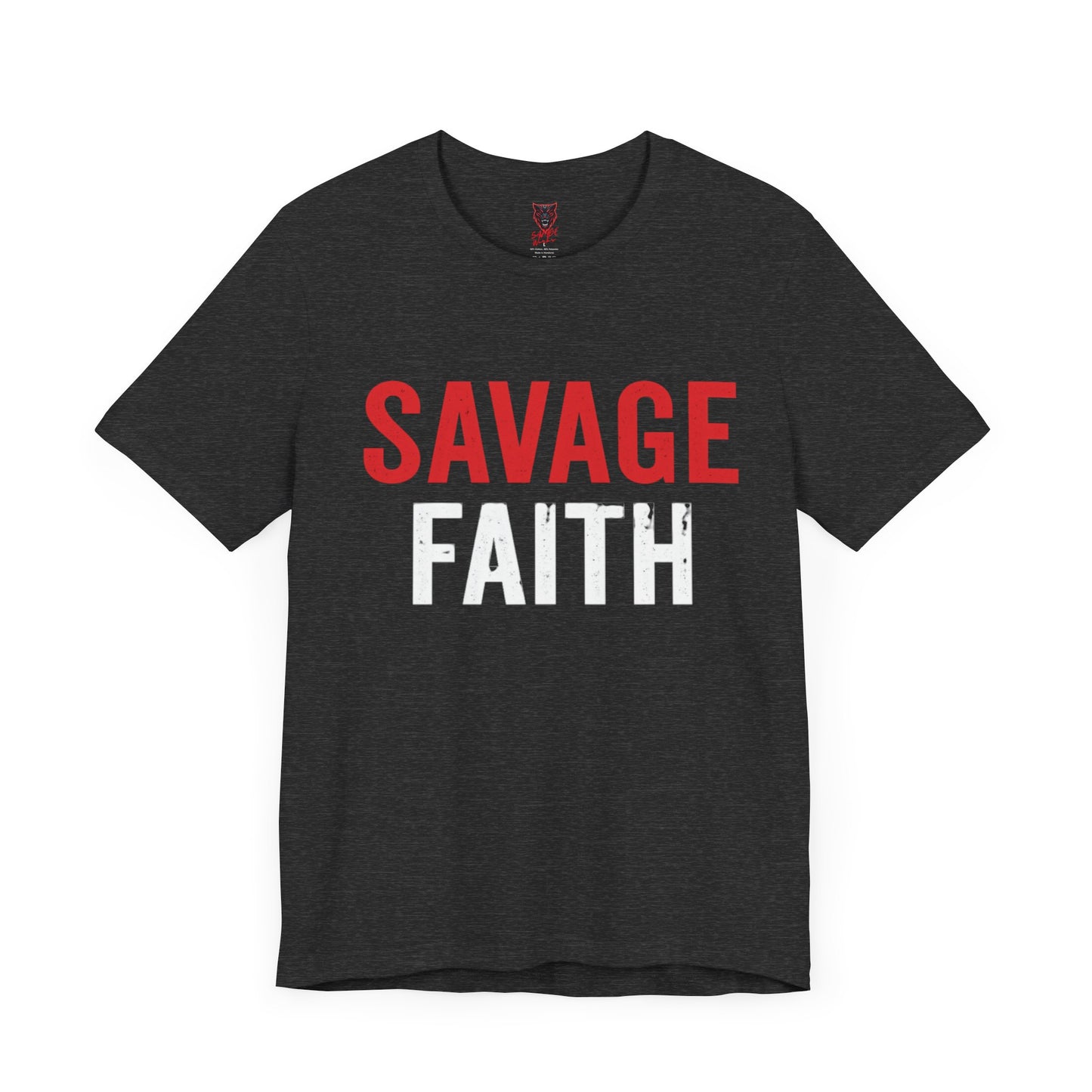 Savage Faith Christian T-Shirt – Bold Faith-Based Graphic Tee for Men & Women | Inspirational Christian Apparel