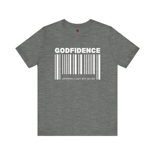 Godfidence Unisex Short Sleeve Tee | Inspirational T-Shirt, Faith-Based Apparel, Motivational Outfit, Gift for Him/Her, Casual Wear