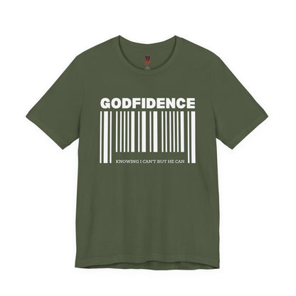 Godfidence Unisex Short Sleeve Tee | Inspirational T-Shirt, Faith-Based Apparel, Motivational Outfit, Gift for Him/Her, Casual Wear