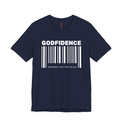 Godfidence Unisex Short Sleeve Tee | Inspirational T-Shirt, Faith-Based Apparel, Motivational Outfit, Gift for Him/Her, Casual Wear