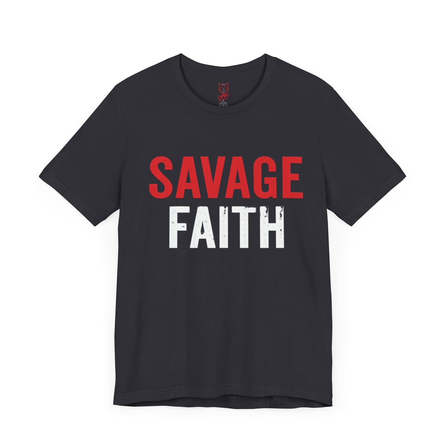 Savage Faith Christian T-Shirt – Bold Faith-Based Graphic Tee for Men & Women | Inspirational Christian Apparel