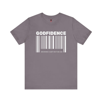 Godfidence Unisex Short Sleeve Tee | Inspirational T-Shirt, Faith-Based Apparel, Motivational Outfit, Gift for Him/Her, Casual Wear