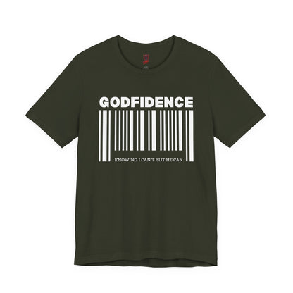 Godfidence Unisex Short Sleeve Tee | Inspirational T-Shirt, Faith-Based Apparel, Motivational Outfit, Gift for Him/Her, Casual Wear
