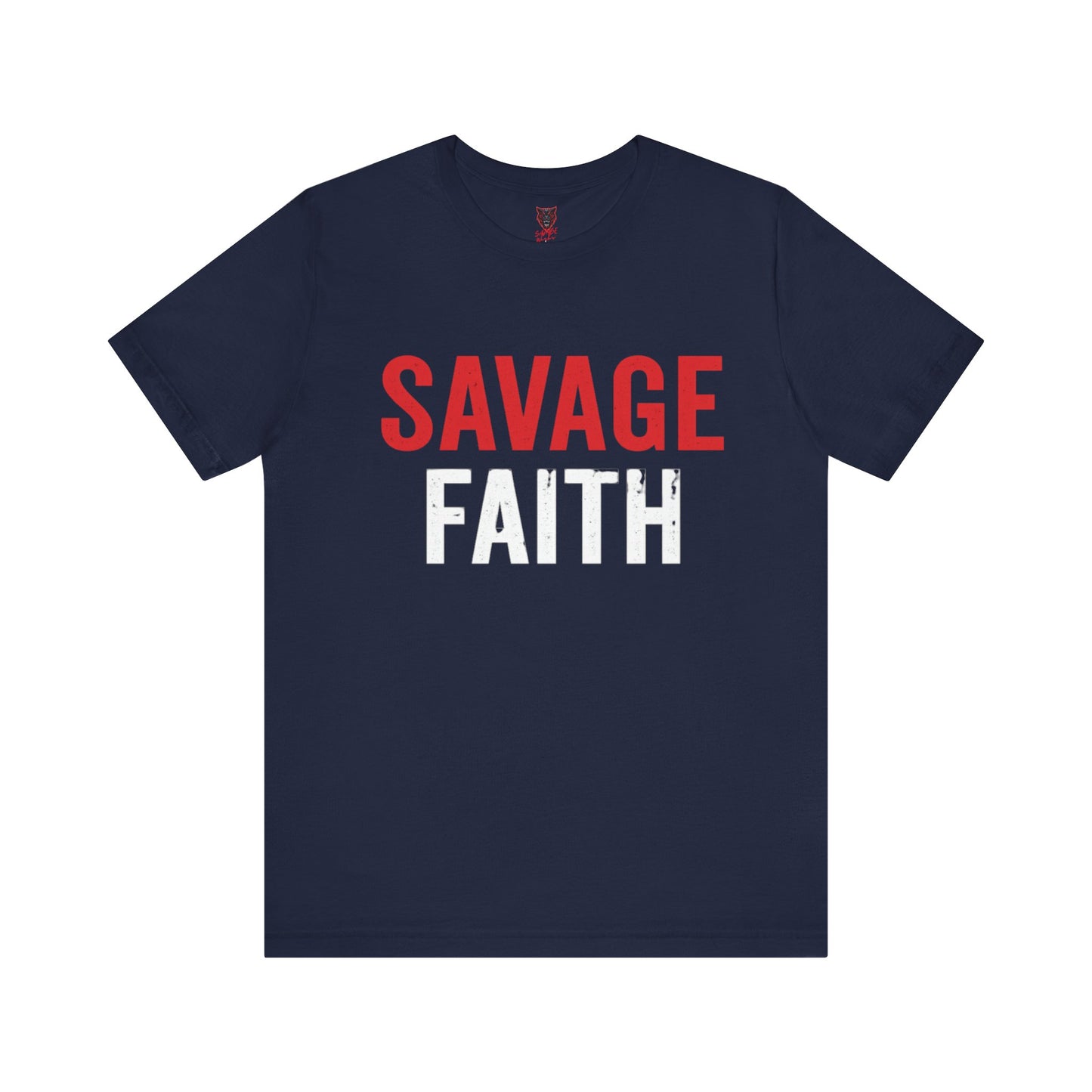 Savage Faith Christian T-Shirt – Bold Faith-Based Graphic Tee for Men & Women | Inspirational Christian Apparel