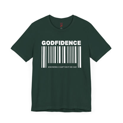 Godfidence Unisex Short Sleeve Tee | Inspirational T-Shirt, Faith-Based Apparel, Motivational Outfit, Gift for Him/Her, Casual Wear