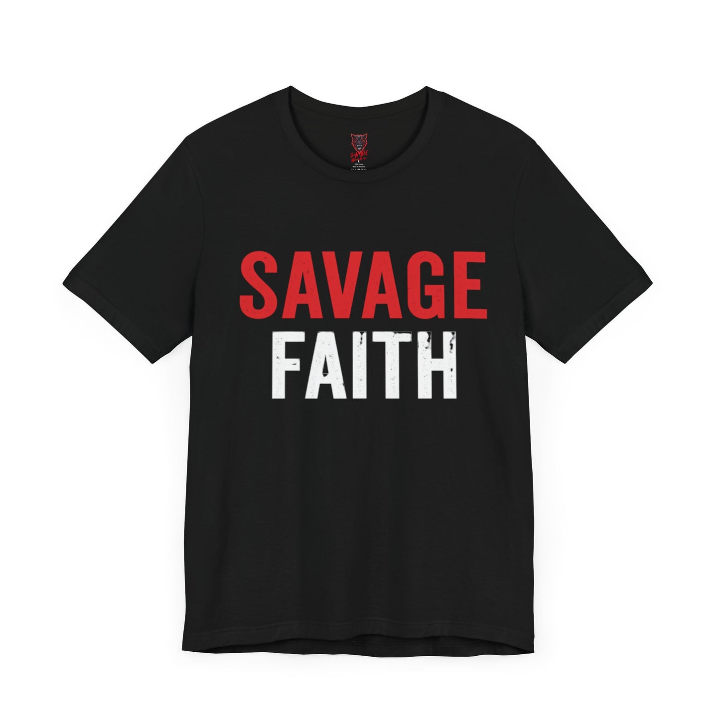 Savage Faith Christian T-Shirt – Bold Faith-Based Graphic Tee for Men & Women | Inspirational Christian Apparel