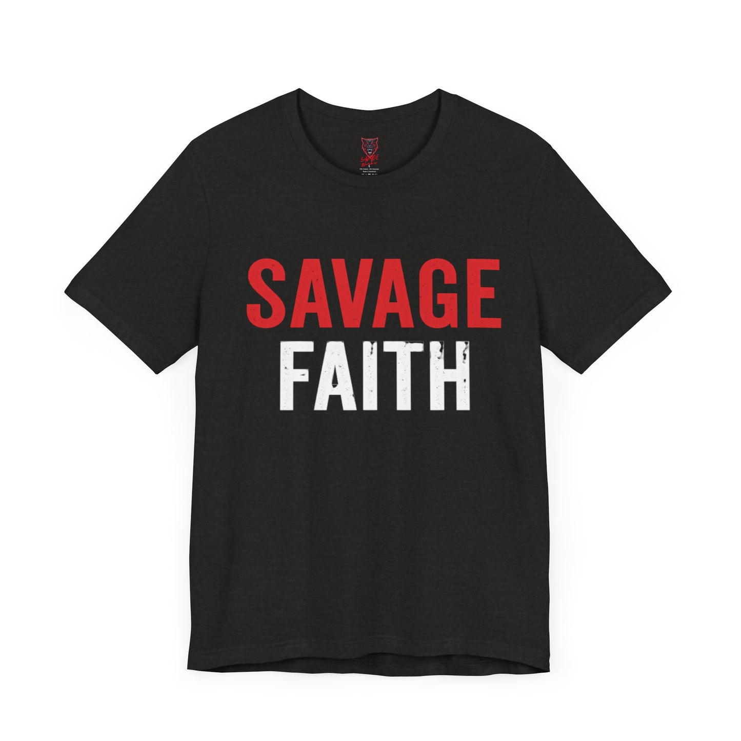 Savage Faith Christian T-Shirt – Bold Faith-Based Graphic Tee for Men & Women | Inspirational Christian Apparel