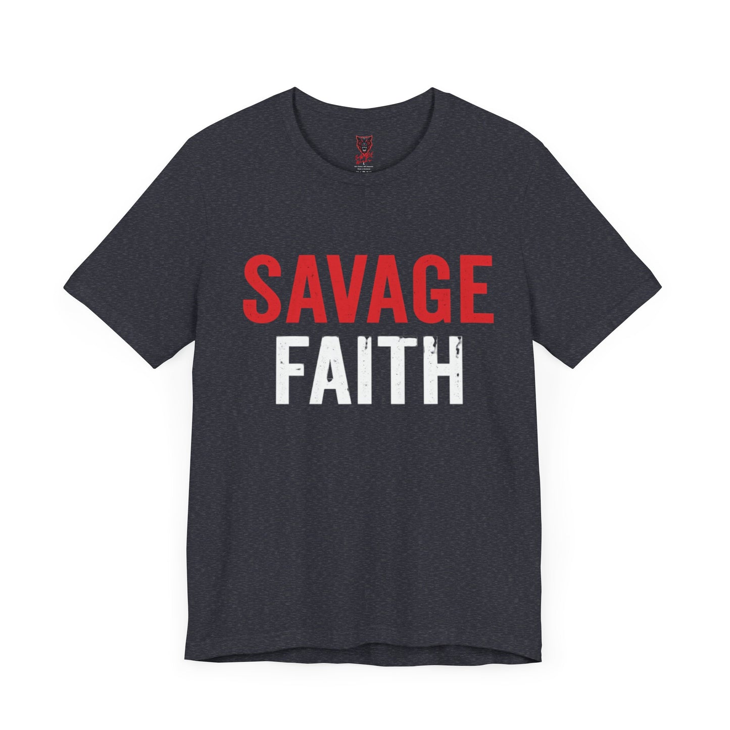 Savage Faith Christian T-Shirt – Bold Faith-Based Graphic Tee for Men & Women | Inspirational Christian Apparel