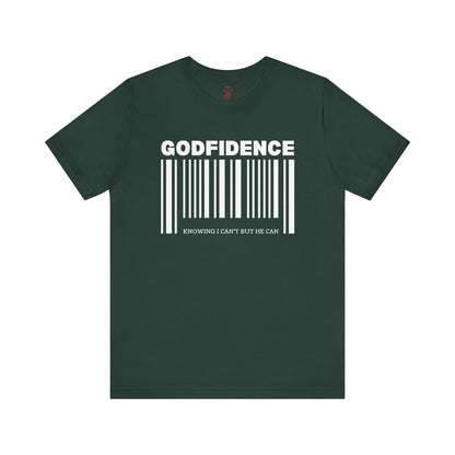 Godfidence Unisex Short Sleeve Tee | Inspirational T-Shirt, Faith-Based Apparel, Motivational Outfit, Gift for Him/Her, Casual Wear