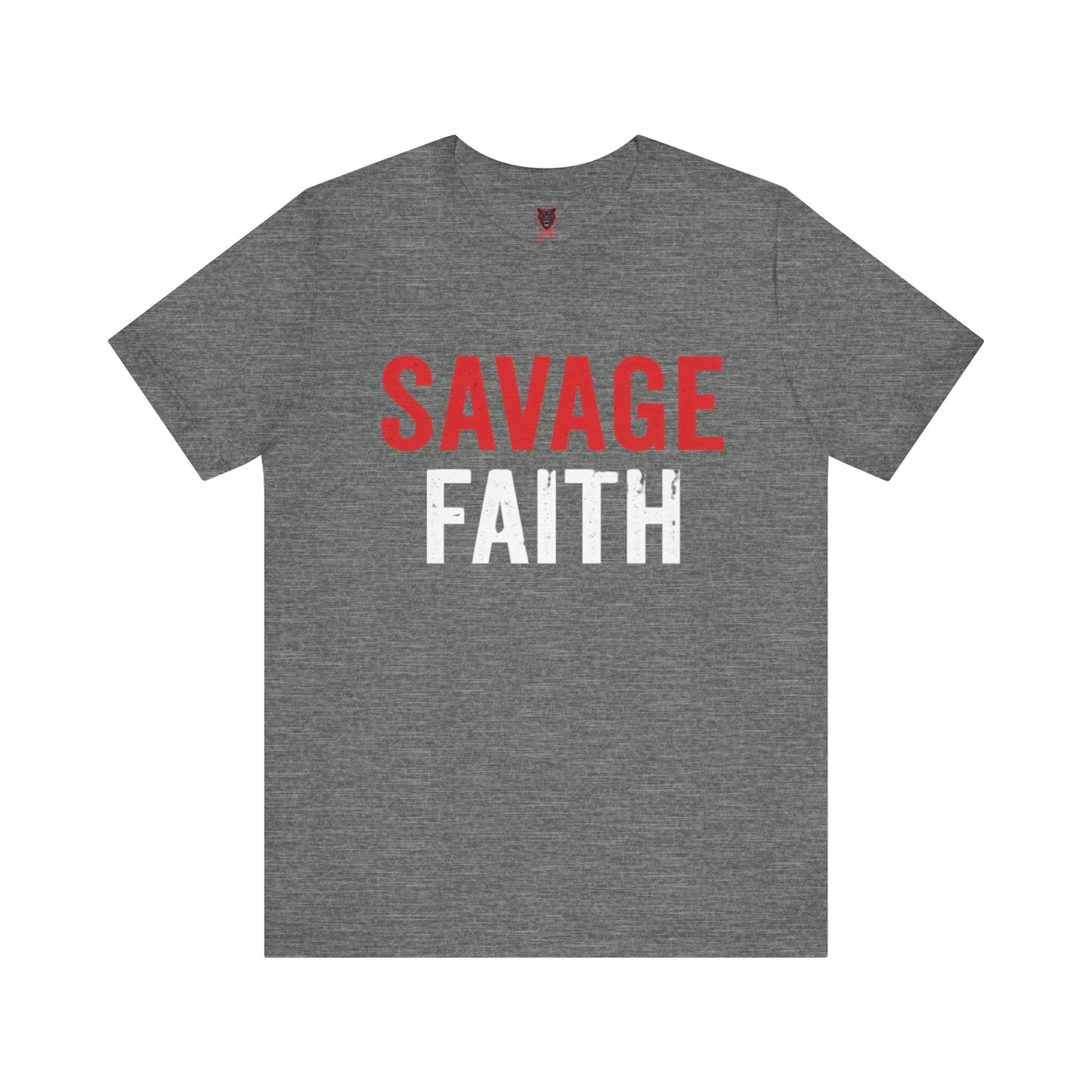 Savage Faith Christian T-Shirt – Bold Faith-Based Graphic Tee for Men & Women | Inspirational Christian Apparel