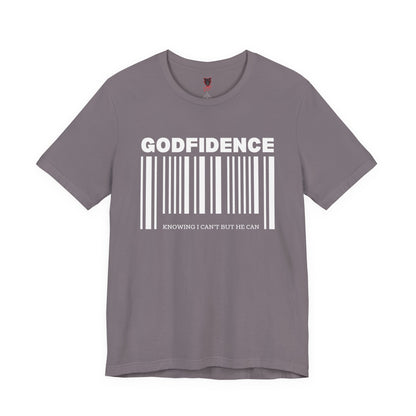 Godfidence Unisex Short Sleeve Tee | Inspirational T-Shirt, Faith-Based Apparel, Motivational Outfit, Gift for Him/Her, Casual Wear