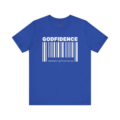 Godfidence Unisex Short Sleeve Tee | Inspirational T-Shirt, Faith-Based Apparel, Motivational Outfit, Gift for Him/Her, Casual Wear