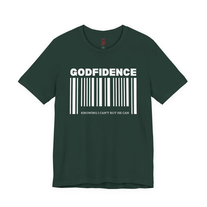 Godfidence Unisex Short Sleeve Tee | Inspirational T-Shirt, Faith-Based Apparel, Motivational Outfit, Gift for Him/Her, Casual Wear
