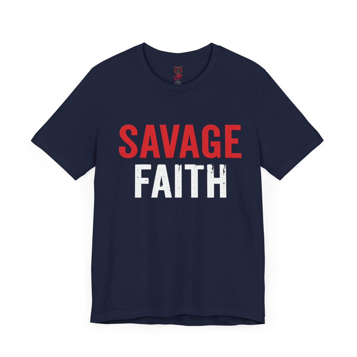 Savage Faith Christian T-Shirt – Bold Faith-Based Graphic Tee for Men & Women | Inspirational Christian Apparel