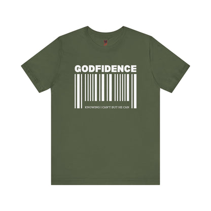 Godfidence Unisex Short Sleeve Tee | Inspirational T-Shirt, Faith-Based Apparel, Motivational Outfit, Gift for Him/Her, Casual Wear