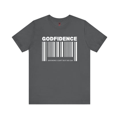 Godfidence Unisex Short Sleeve Tee | Inspirational T-Shirt, Faith-Based Apparel, Motivational Outfit, Gift for Him/Her, Casual Wear