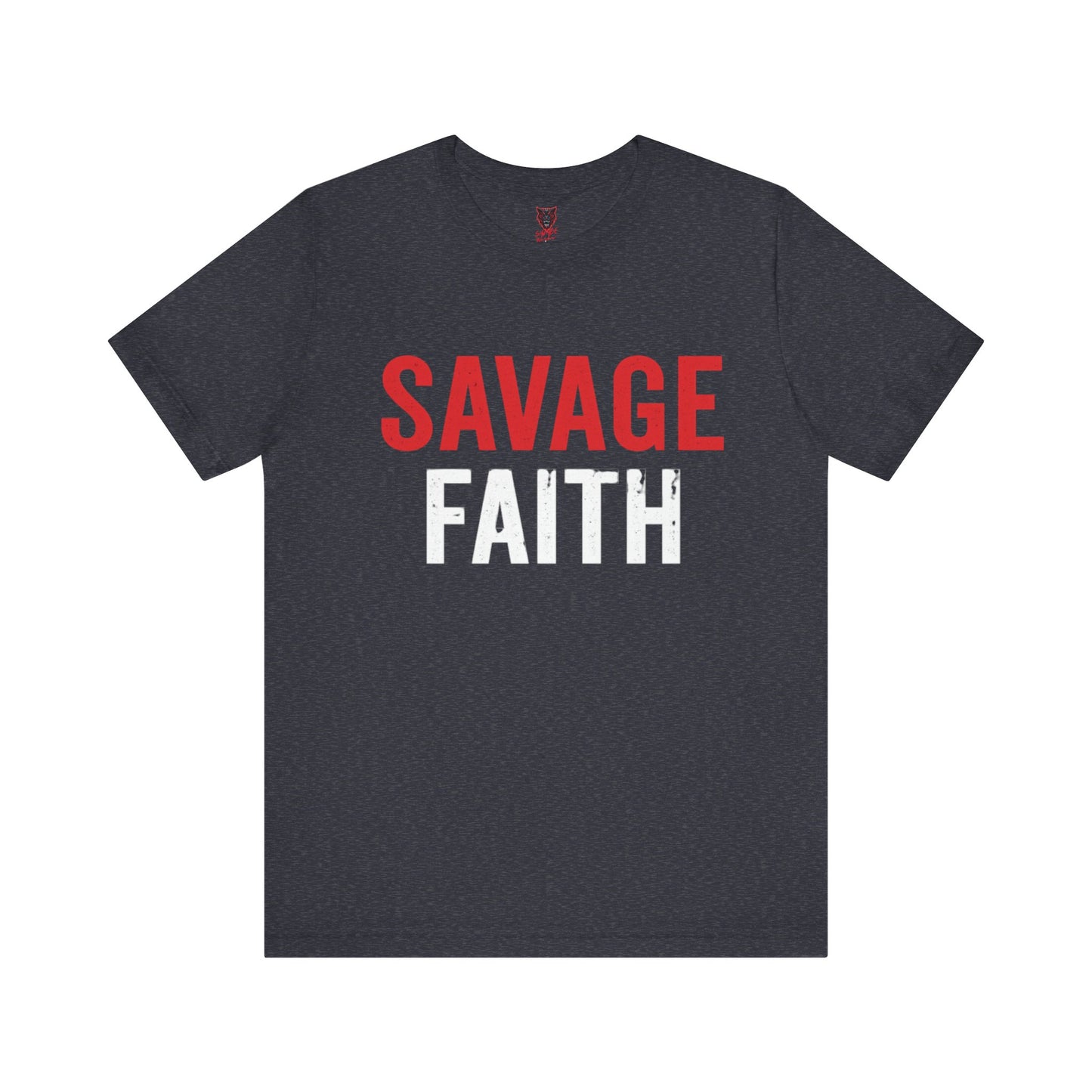 Savage Faith Christian T-Shirt – Bold Faith-Based Graphic Tee for Men & Women | Inspirational Christian Apparel