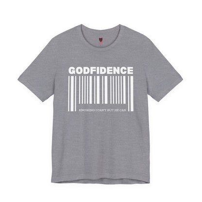 Godfidence Unisex Short Sleeve Tee | Inspirational T-Shirt, Faith-Based Apparel, Motivational Outfit, Gift for Him/Her, Casual Wear
