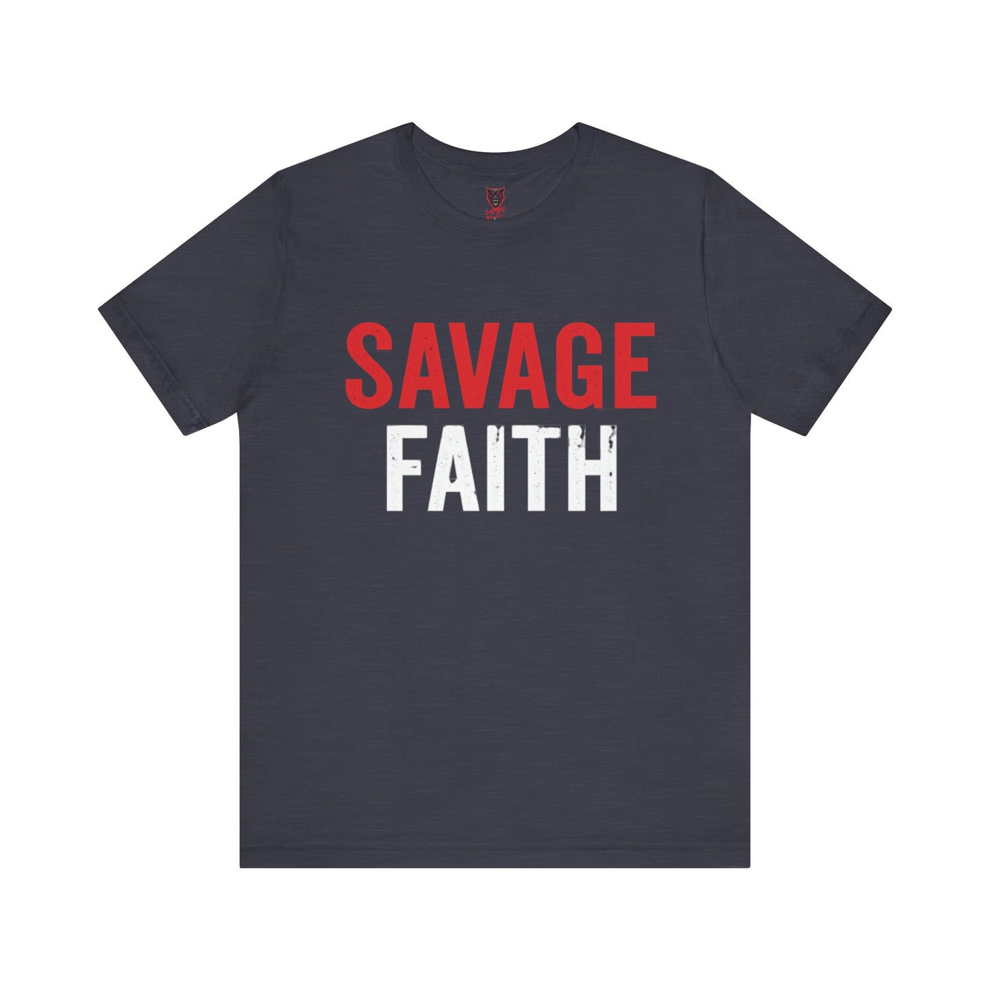 Savage Faith Christian T-Shirt – Bold Faith-Based Graphic Tee for Men & Women | Inspirational Christian Apparel